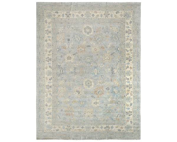 14x20 Zeigler Gray Afghan Hand Knotted Wool Area Rug